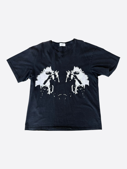 Rhude Black & White Horse Graphic T-Shirt