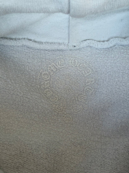 Chrome Hearts White & Black Embroidered Patch Hoodie