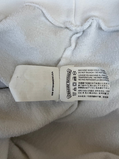 Chrome Hearts White & Black Embroidered Patch Hoodie