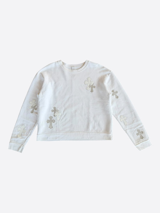 Chrome Hearts White Cross Patch Sweater