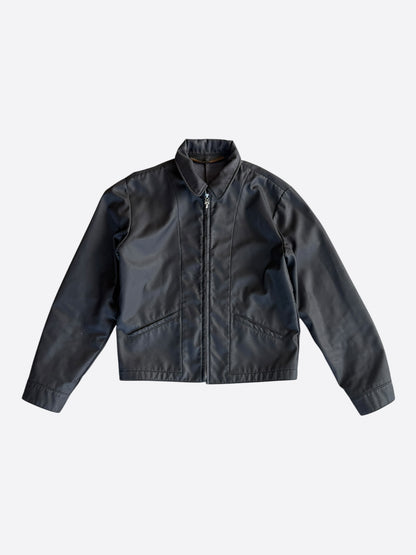 Chrome Hearts Black Cemetery Cross Patch Nylon Trucker Jacket
