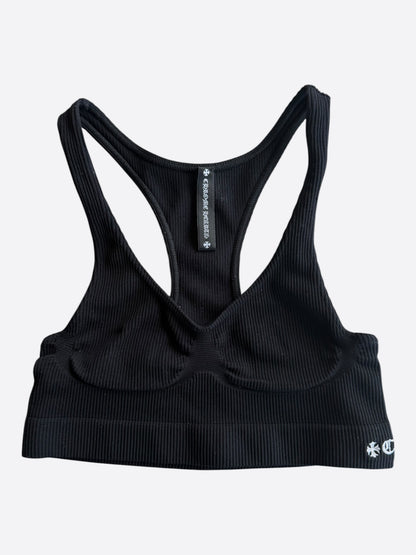 Chrome Hearts Black & White CH Logo Bra