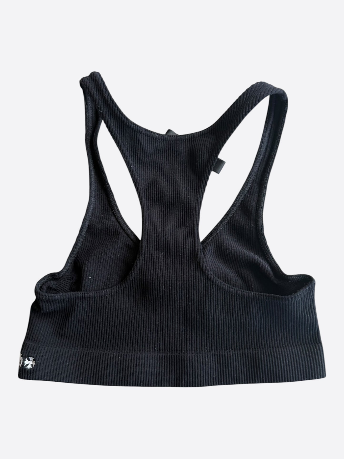 Chrome Hearts Black & White CH Logo Bra