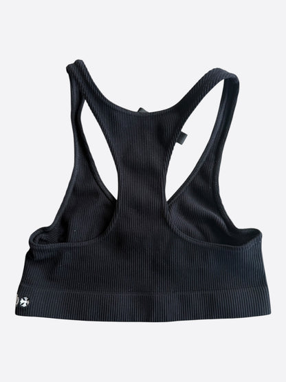Chrome Hearts Black & White CH Logo Bra