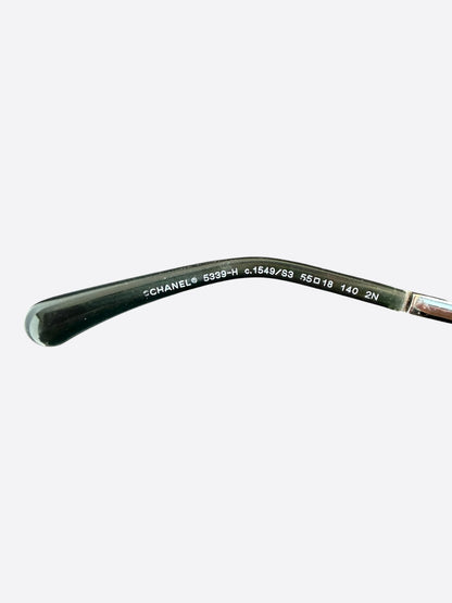 Chanel Black Butterfly Winter Pearl Sunglasses