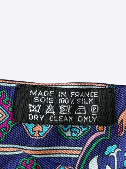 Hermes Purple & Green Tapis Persan Twilly