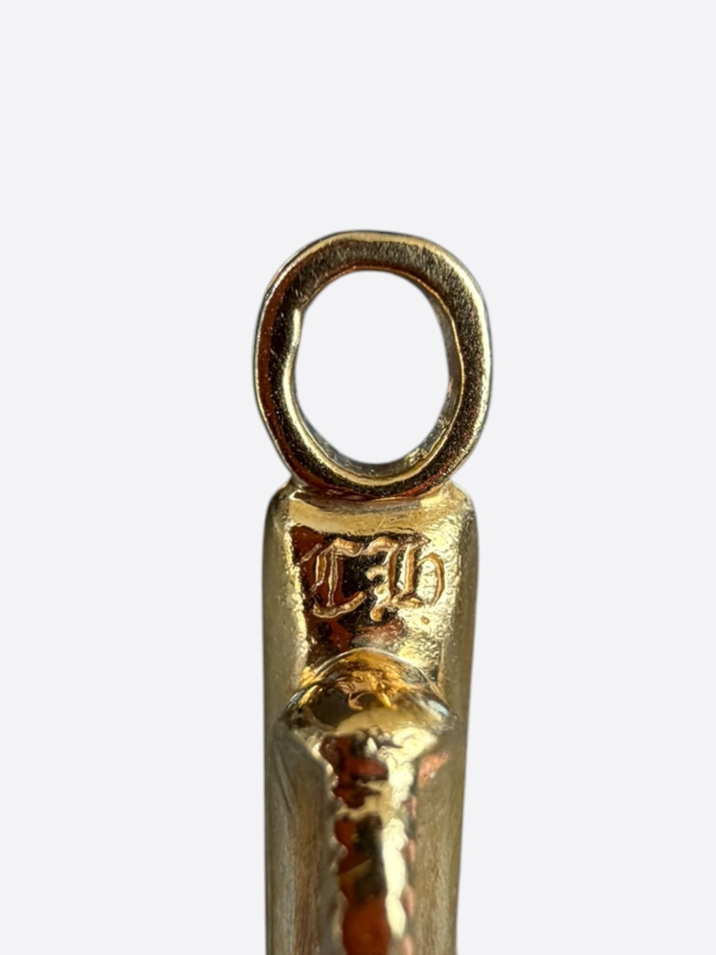 Chrome Hearts 22K Yellow Gold Feather Pendant