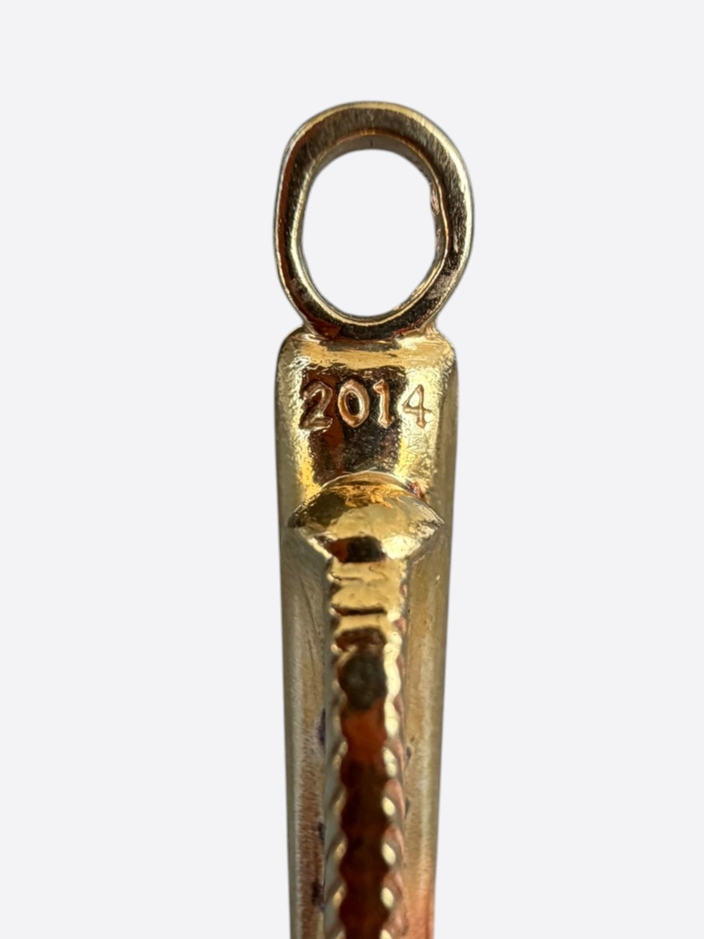 Chrome Hearts 22K Yellow Gold Feather Pendant