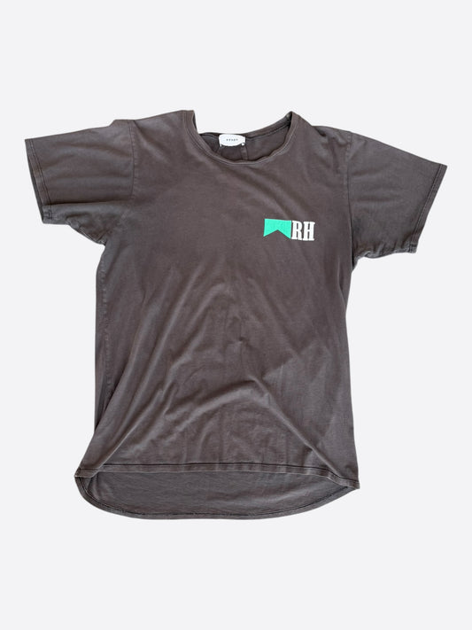 Rhude Faded Black & Green Marlboro Graphic T-Shirt