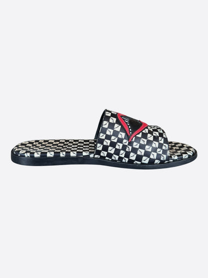 Chrome Hearts Matty Boy Checkered 99 Eyez Chomper Slides
