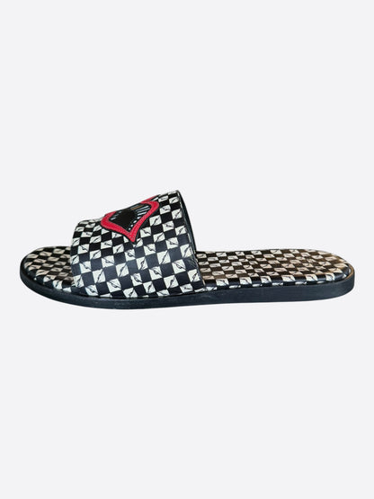 Chrome Hearts Matty Boy Checkered 99 Eyez Chomper Slides