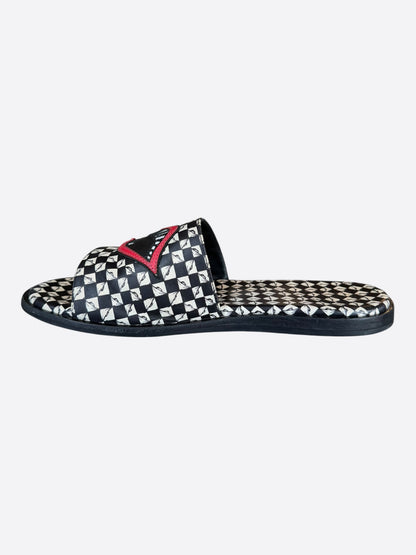 Chrome Hearts Matty Boy Checkered 99 Eyez Chomper Slides