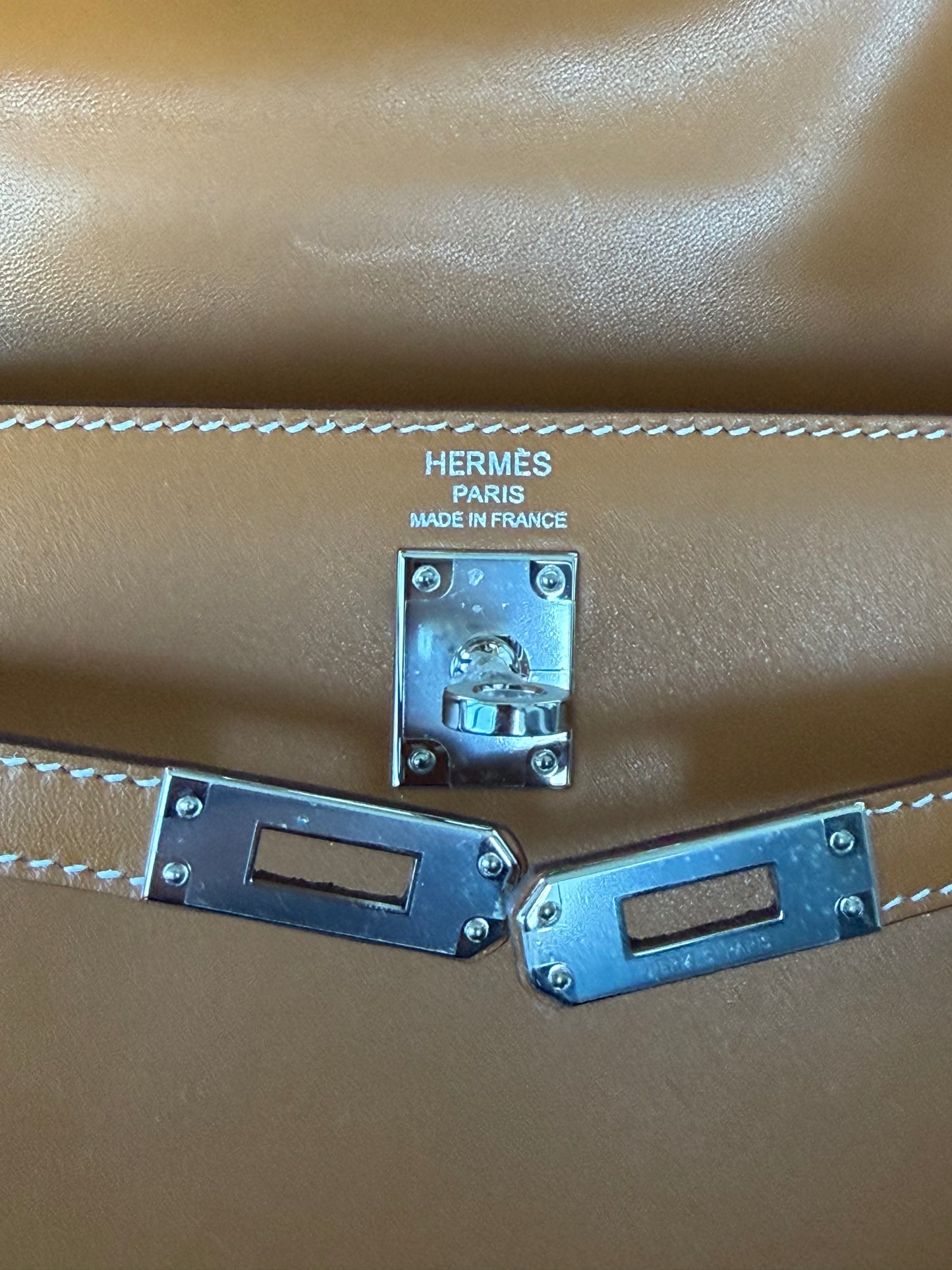 Hermes Natural Sable Butler & Palladium Hardware Kelly 25