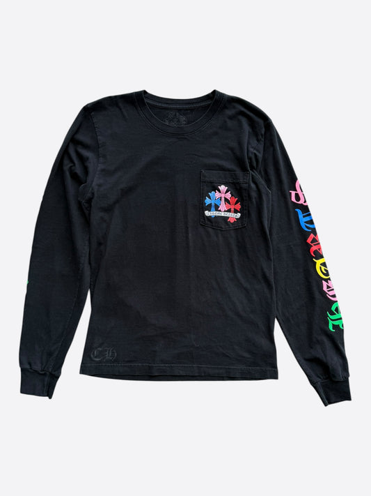 Chrome Hearts Black & Multicolor Cross Longsleeve T-Shirt