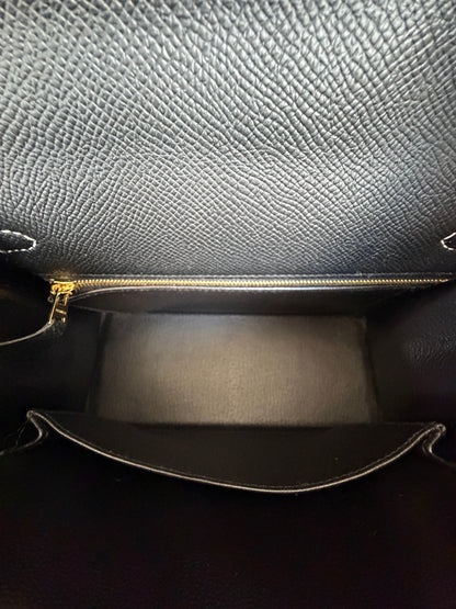 Hermes Black & Craie Epsom Kelly Sellier 25
