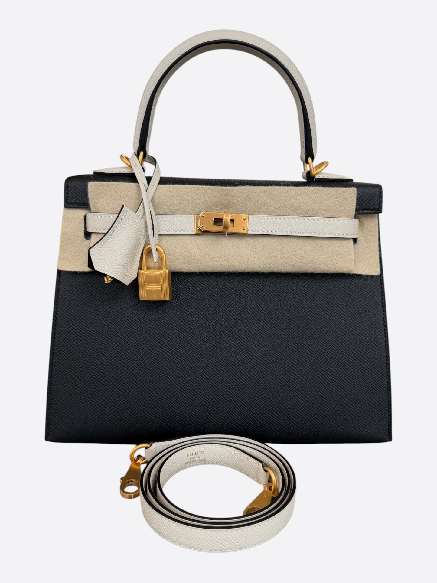 Hermes Black & Craie Epsom Kelly Sellier 25