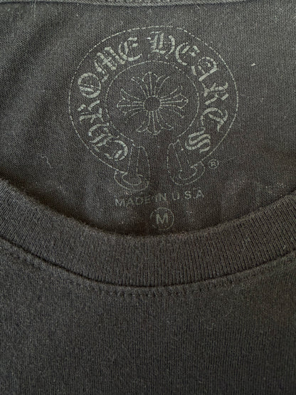 Chrome Hearts Black & White Scroll Logo T-Shirt