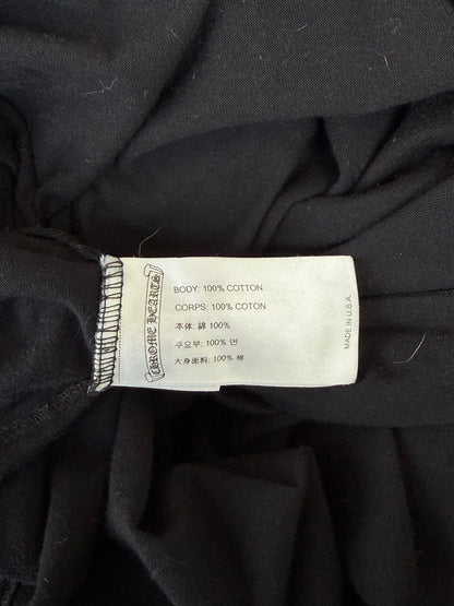 Chrome Hearts Black & White Scroll Logo T-Shirt