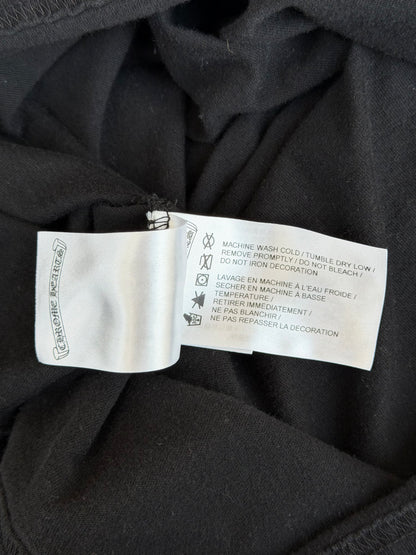 Chrome Hearts Black Neck Logo Longsleeve T-Shirt