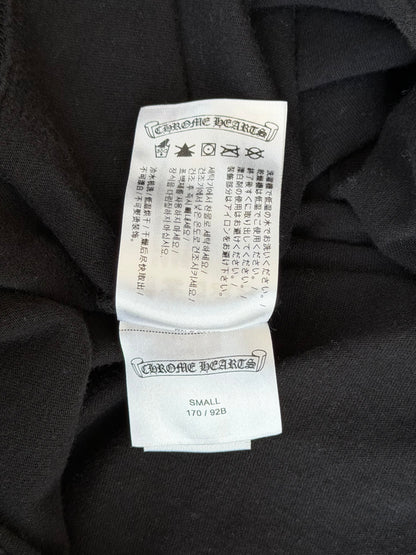 Chrome Hearts Black Neck Logo Longsleeve T-Shirt