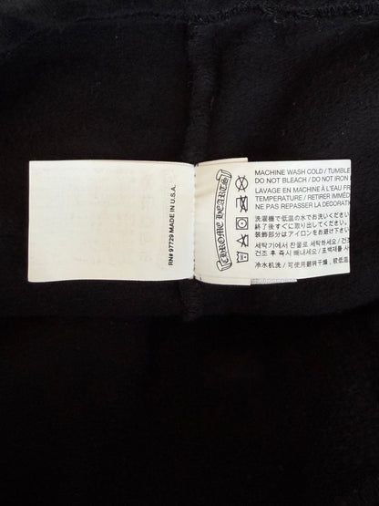 Chrome Hearts Black & Red Rolling Stones Logo Womens Sweatpants