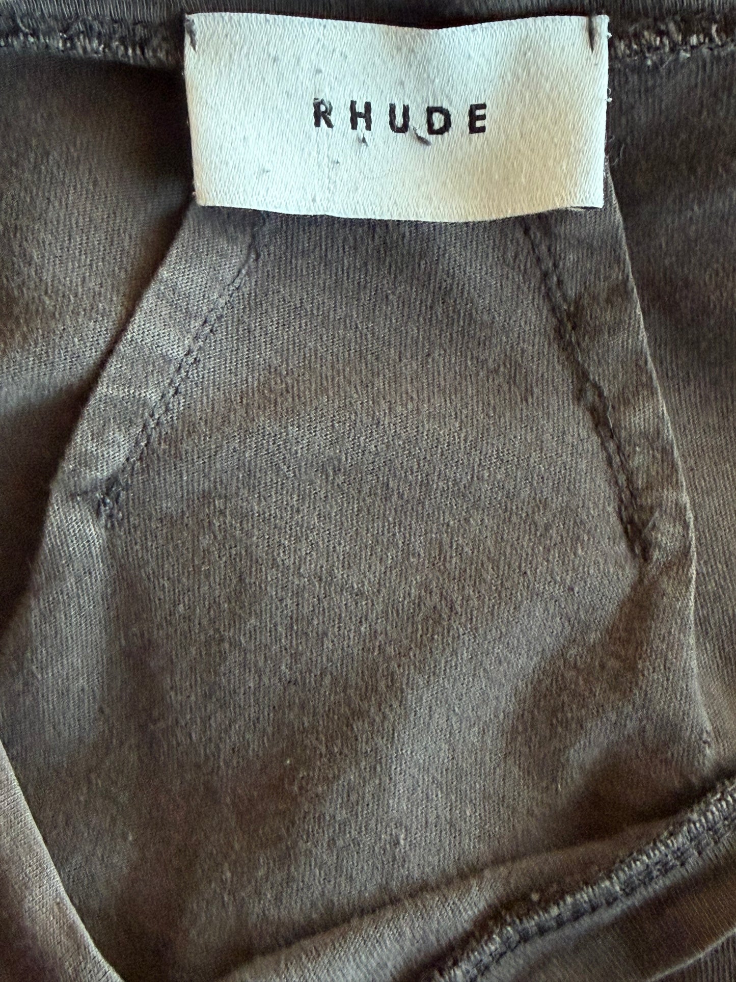 Rhude Faded Black & Green Marlboro Graphic T-Shirt