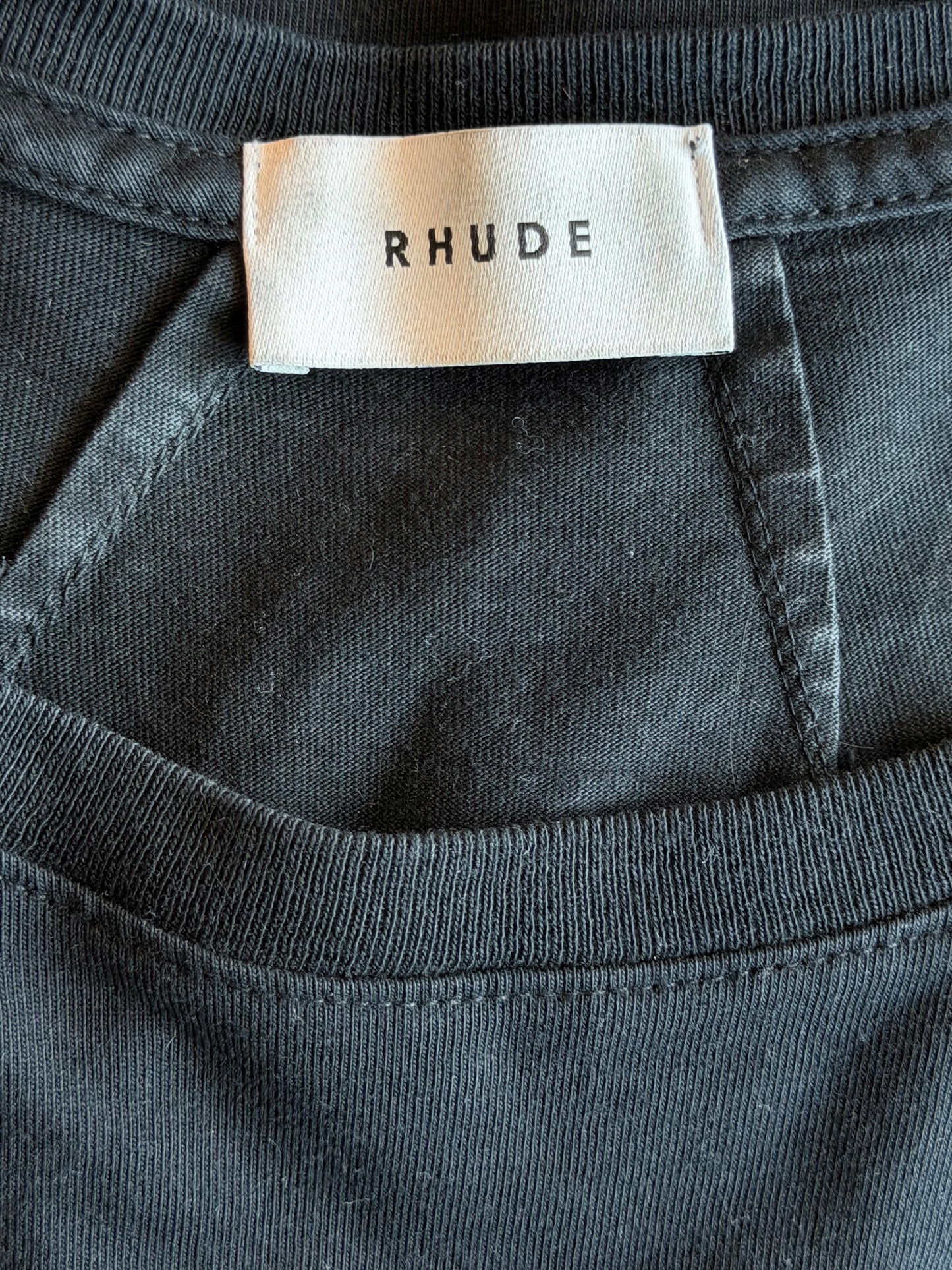 Rhude Black, White & Blue Moonlight Graphic T-Shirt
