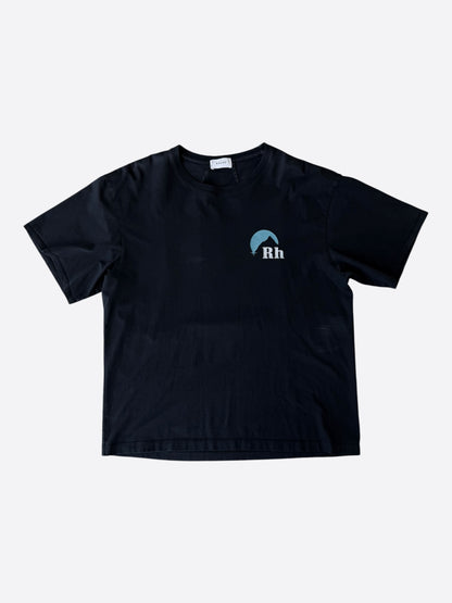 Rhude Black, White & Blue Moonlight Graphic T-Shirt