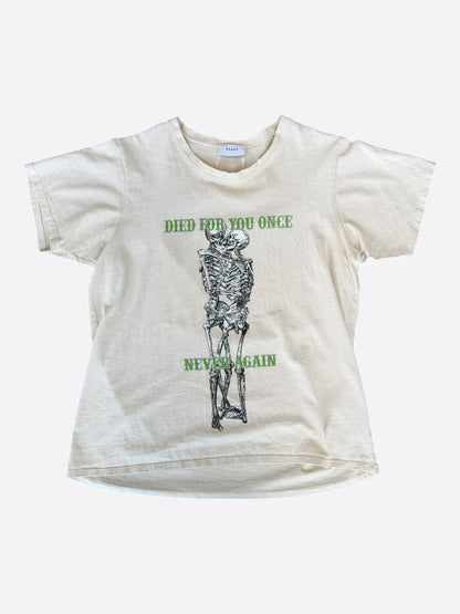 Rhude Vintage White Skeleton Graphic T-Shirt