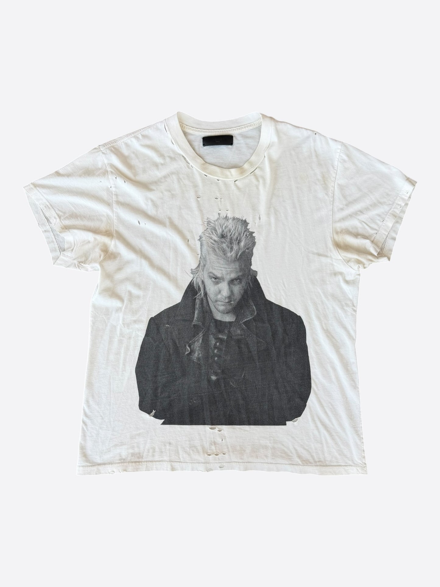 Amiri White Distressed The Lost Boys Graphic T-Shirt