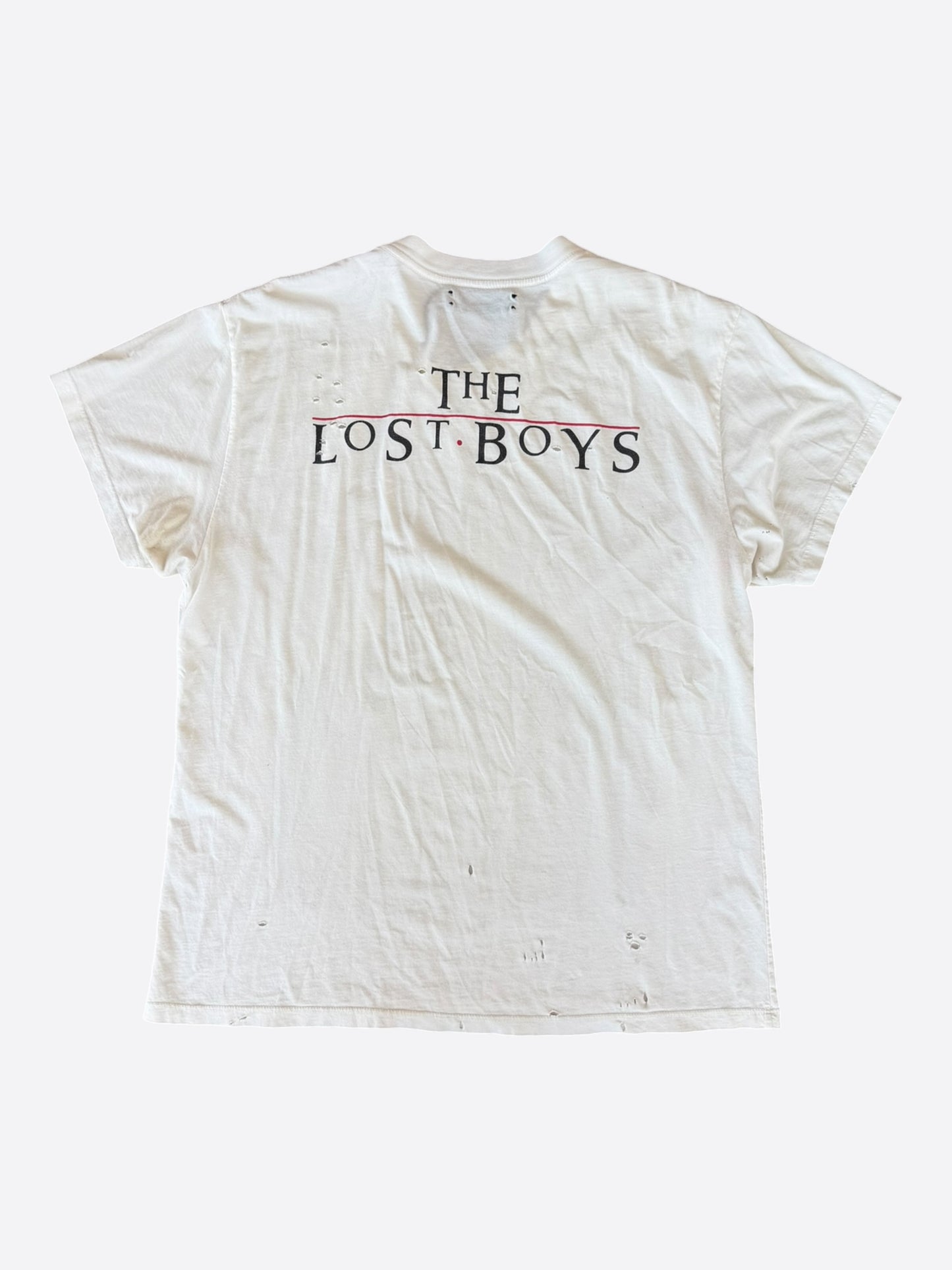 Amiri White Distressed The Lost Boys Graphic T-Shirt