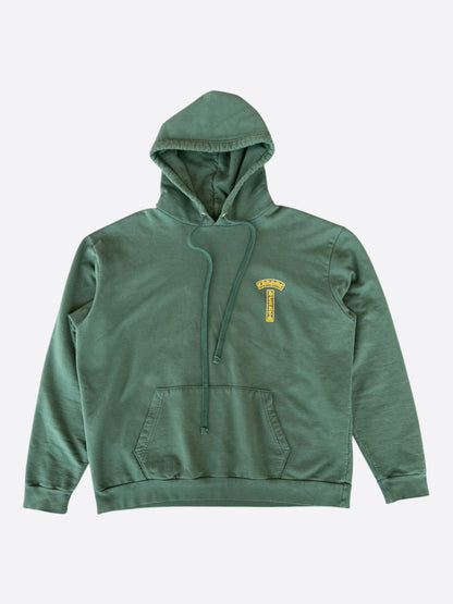 Chrome Hearts Green & Yellow T-Bar Logo Hoodie
