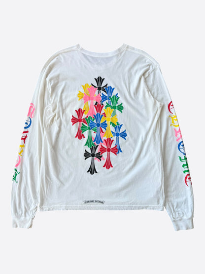 Chrome Hearts White & Multicolor Cross Longsleeve T-Shirt