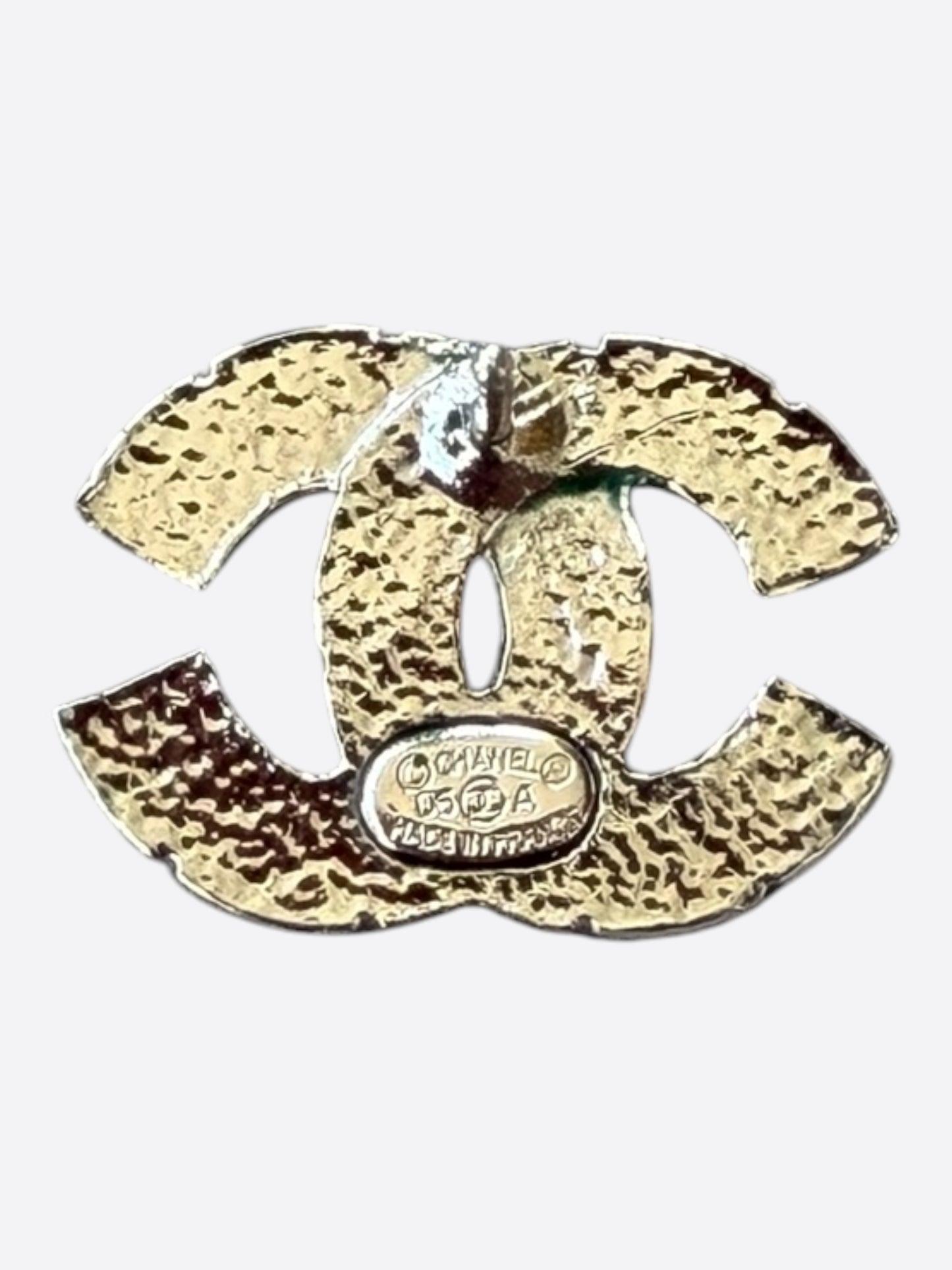 Chanel Baguette Crystal CC Logo Earrings