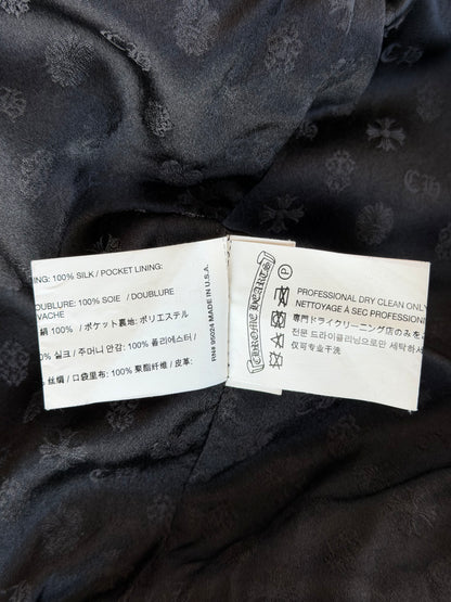 Chrome Hearts Black Filigree Cross Patch Corduroy Jacket