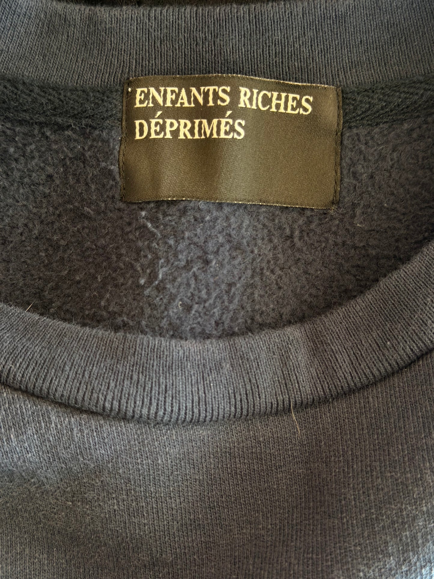 Enfants Riches Deprimes Navy Gstaad Palace Graphic Sweater