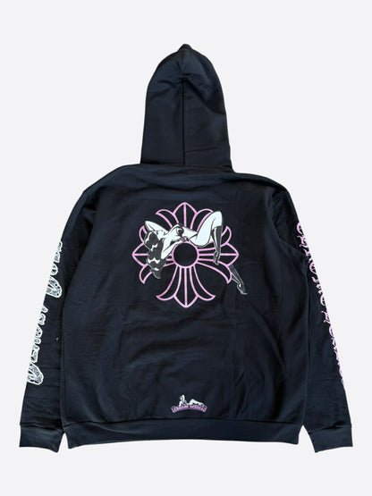 Chrome Hearts Black, White & Pink Deadly Doll Hoodie