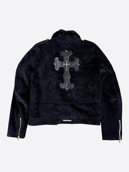 Chrome Hearts Black Filigree Cross Patch Corduroy Jacket