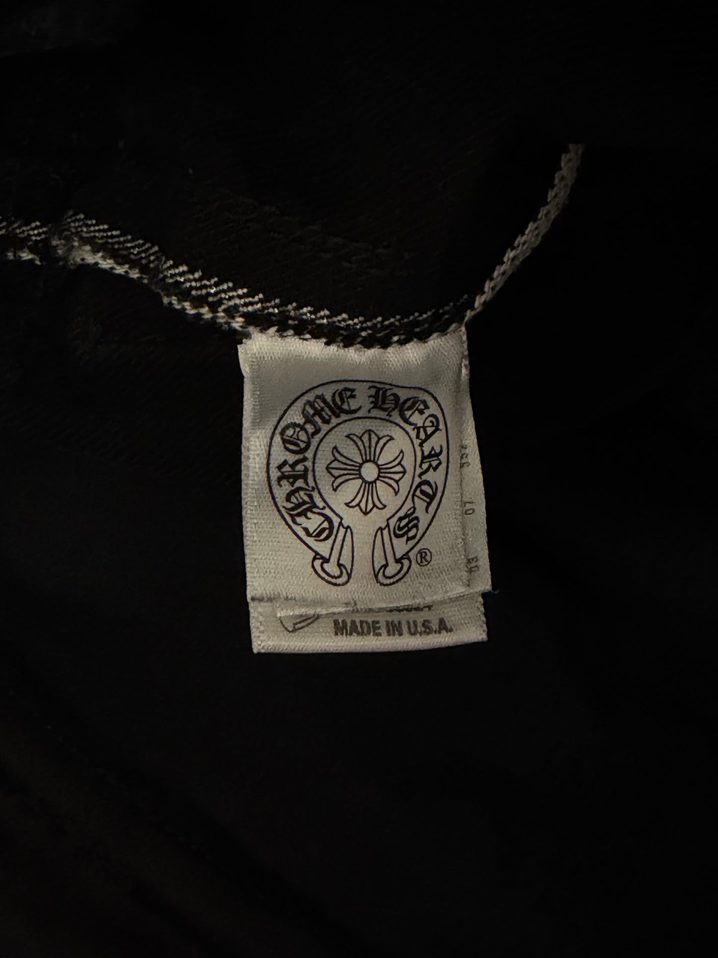 Chrome Hearts Black & Red Cross Patch Cargo Pants