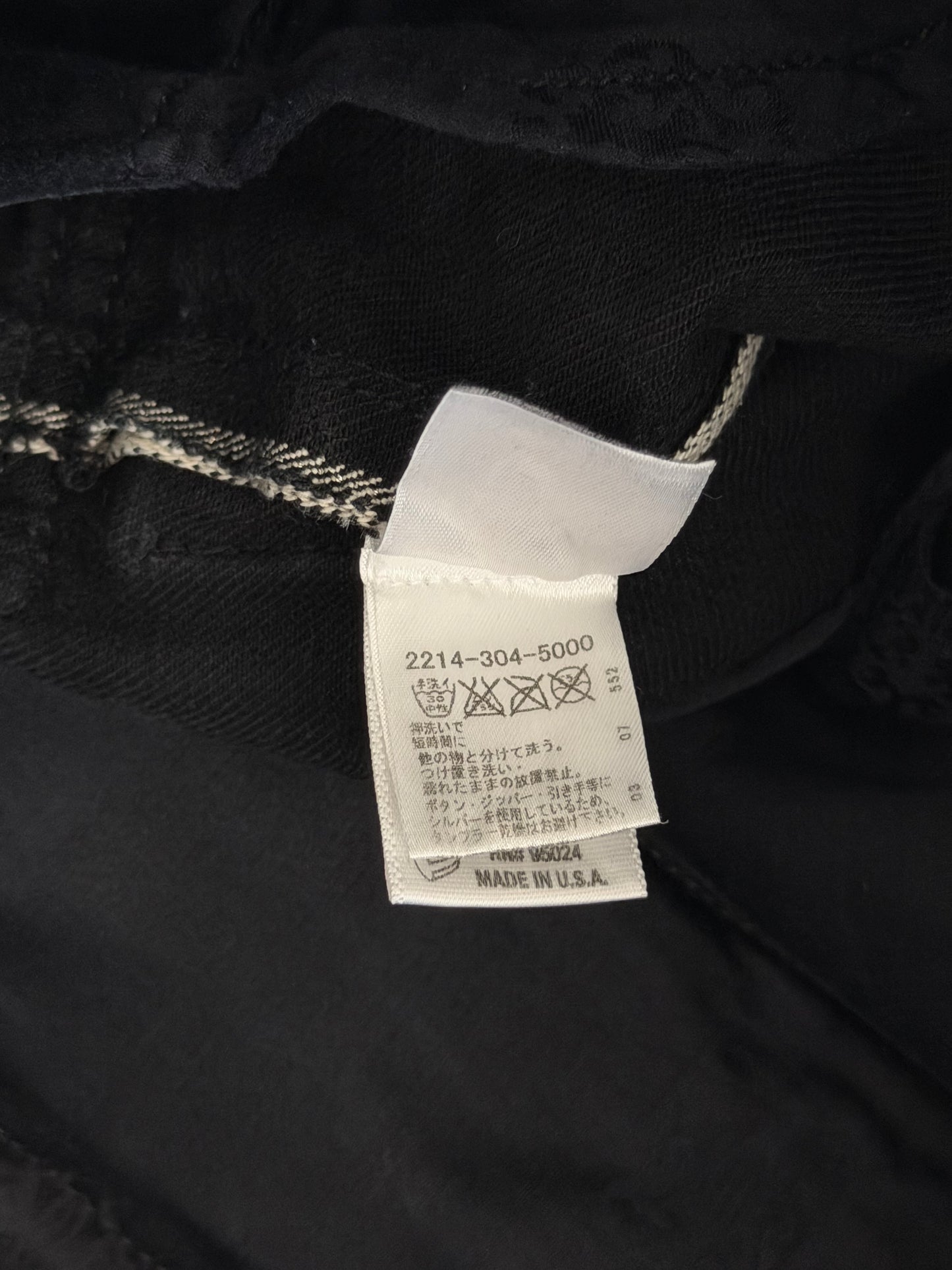 Chrome Hearts Black & Red Cross Patch Cargo Pants