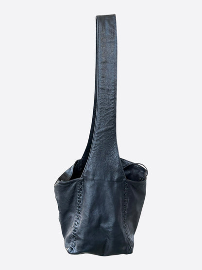 Chrome Hearts Black Filigree Cross Patch Bag