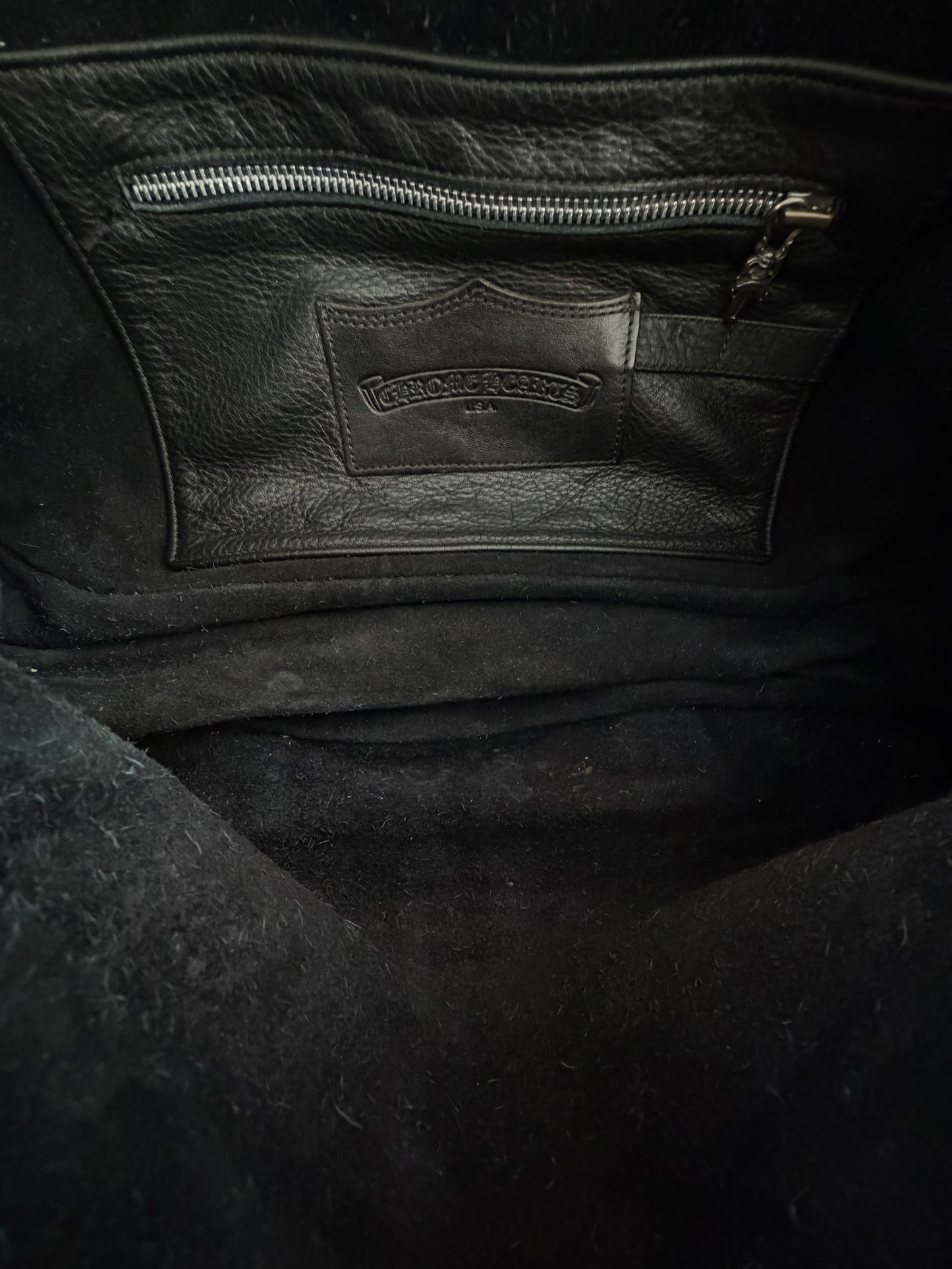 Chrome Hearts Black & Silver Dagger Gunslinger Messenger Bag