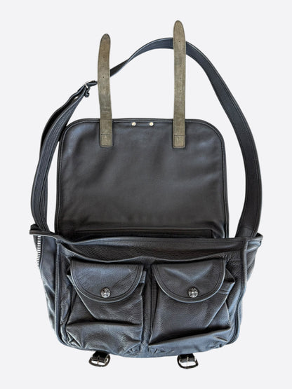 Chrome Hearts Black & Silver Dagger Gunslinger Messenger Bag