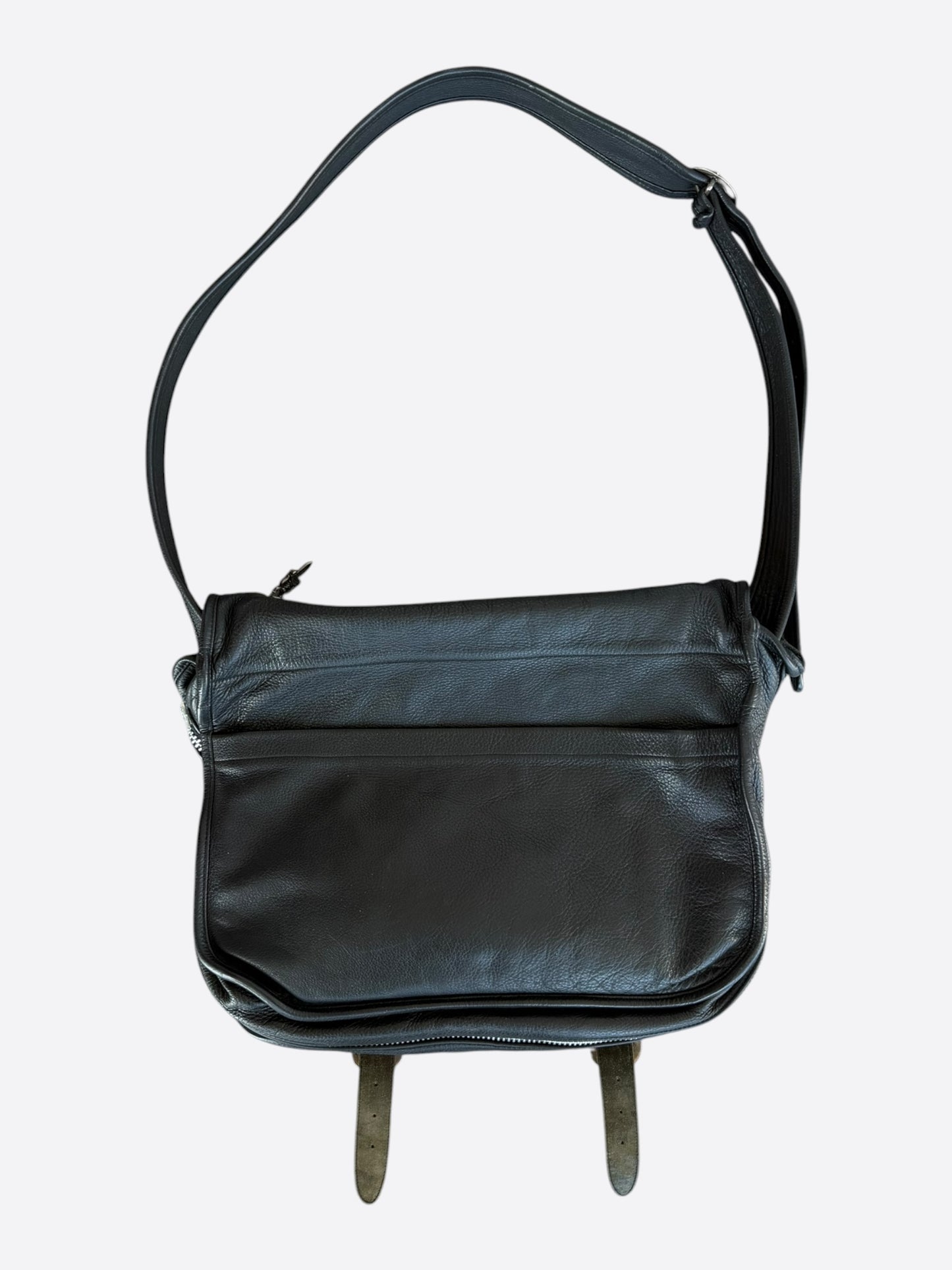 Chrome Hearts Black & Silver Dagger Gunslinger Messenger Bag