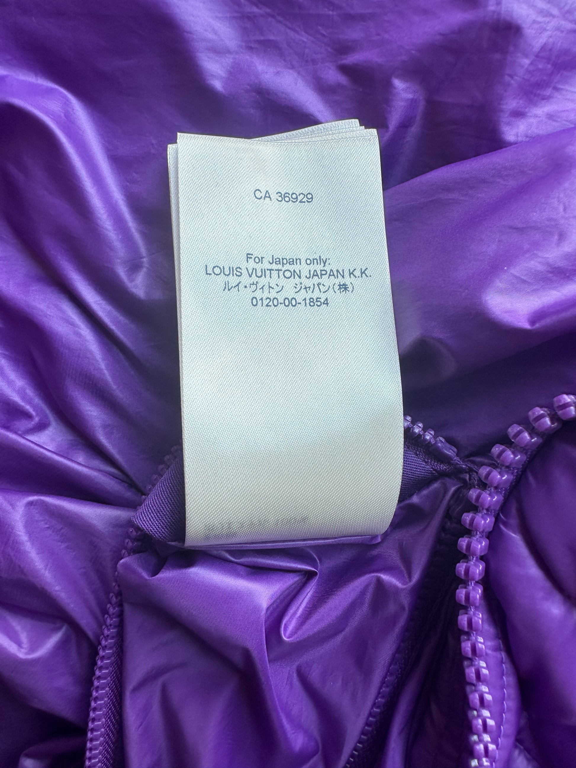 Louis Vuitton Purple Flower Monogram Puffer Jacket – Savonches