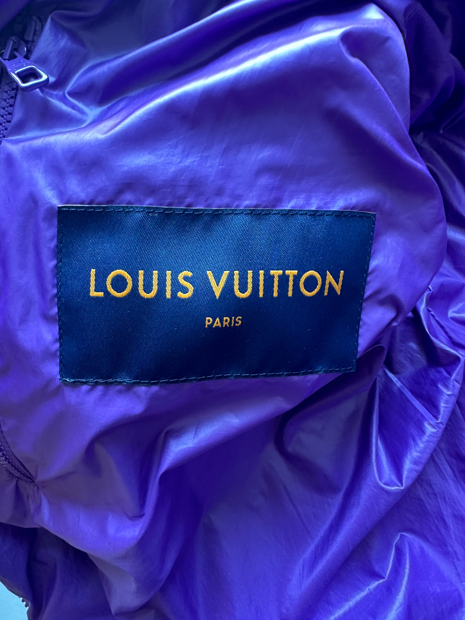 Louis Vuitton Purple Flower Monogram Puffer Jacket