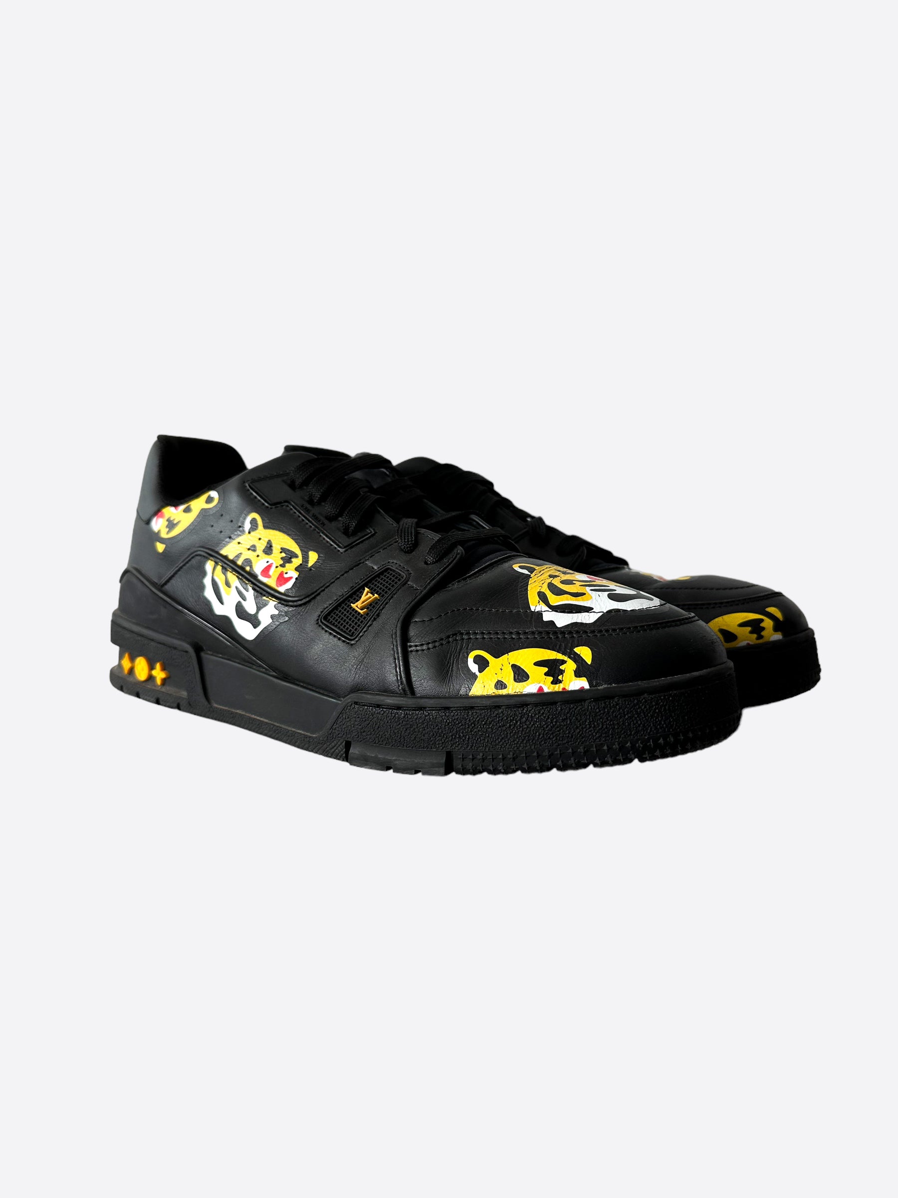 black and yellow louis vuitton shoes