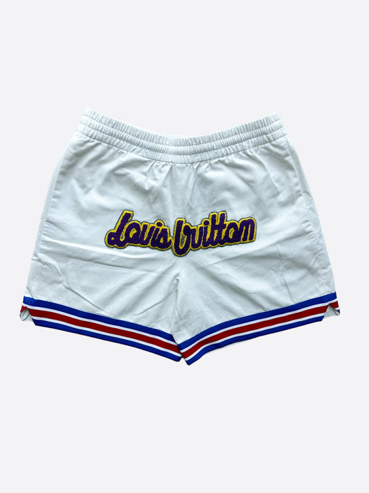 Louis Vuitton NBA White Basketball Shorts