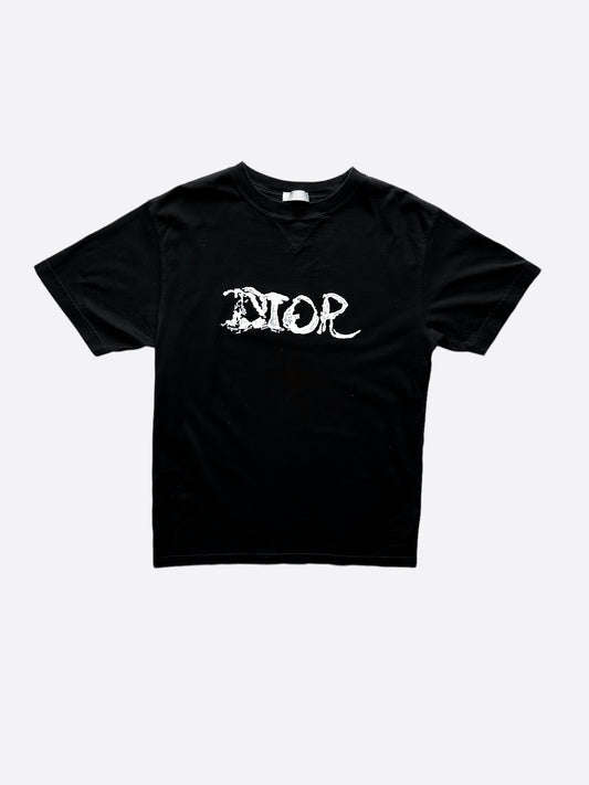 Dior Peter Doig Black & White Logo T-Shirt