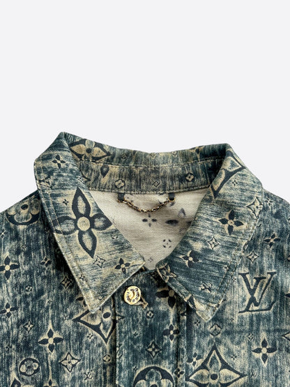 Louis Vuitton Blue Star Monogram Denim Jacket